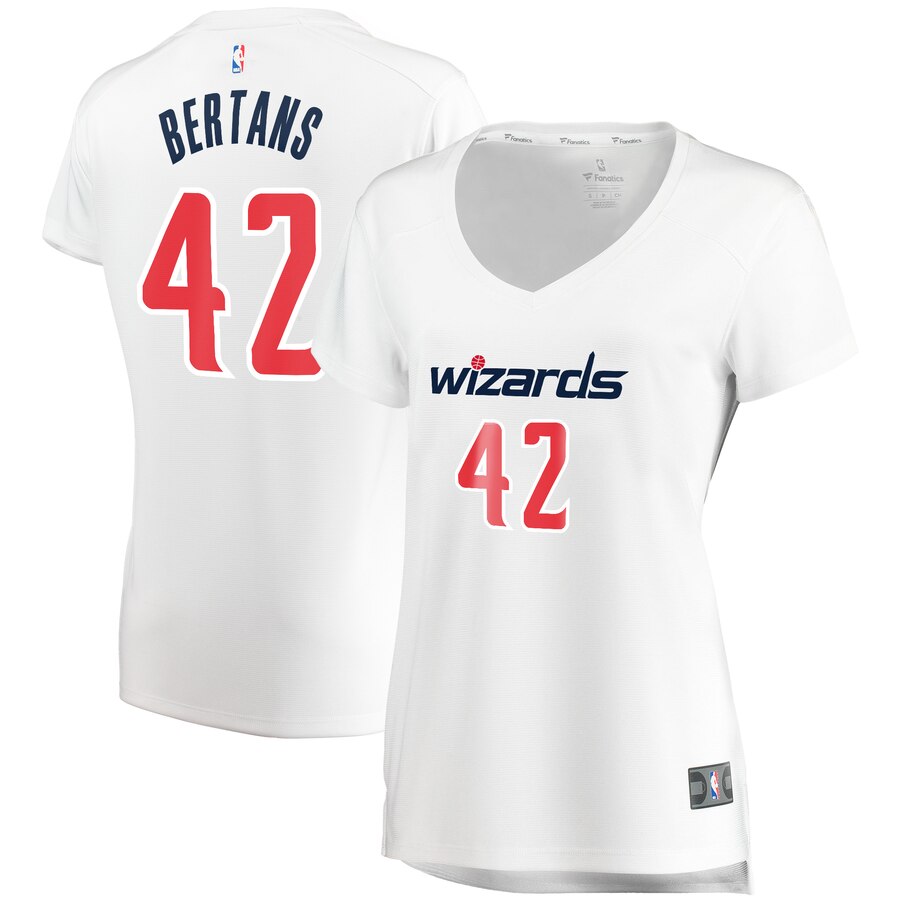Davis Bertans Washington Wizards Fanatics Branded Women's Fast Break Replica Basketball Jersey White - Association Edition