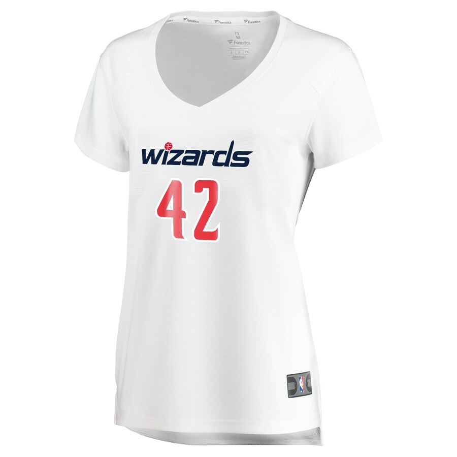 Alternative view of Davis Bertans Washington Wizards Fanatics Branded Women's Fast Break Replica Basketball Jersey White - Association Edition