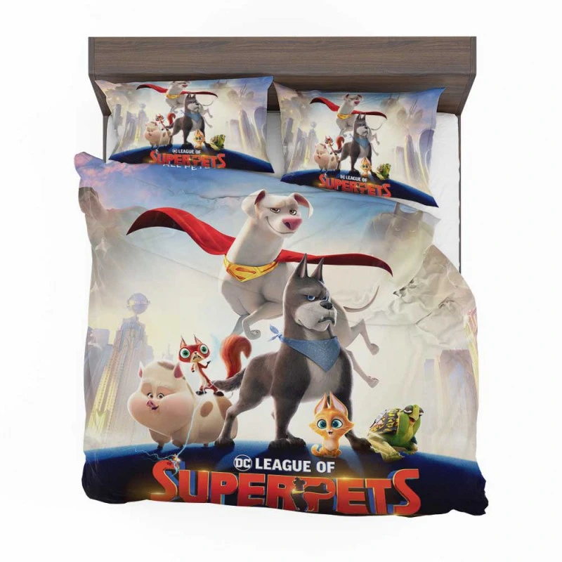 Alternative view of DC League Of Super-Pets Movie Bedding Set - Custom Bedding Set