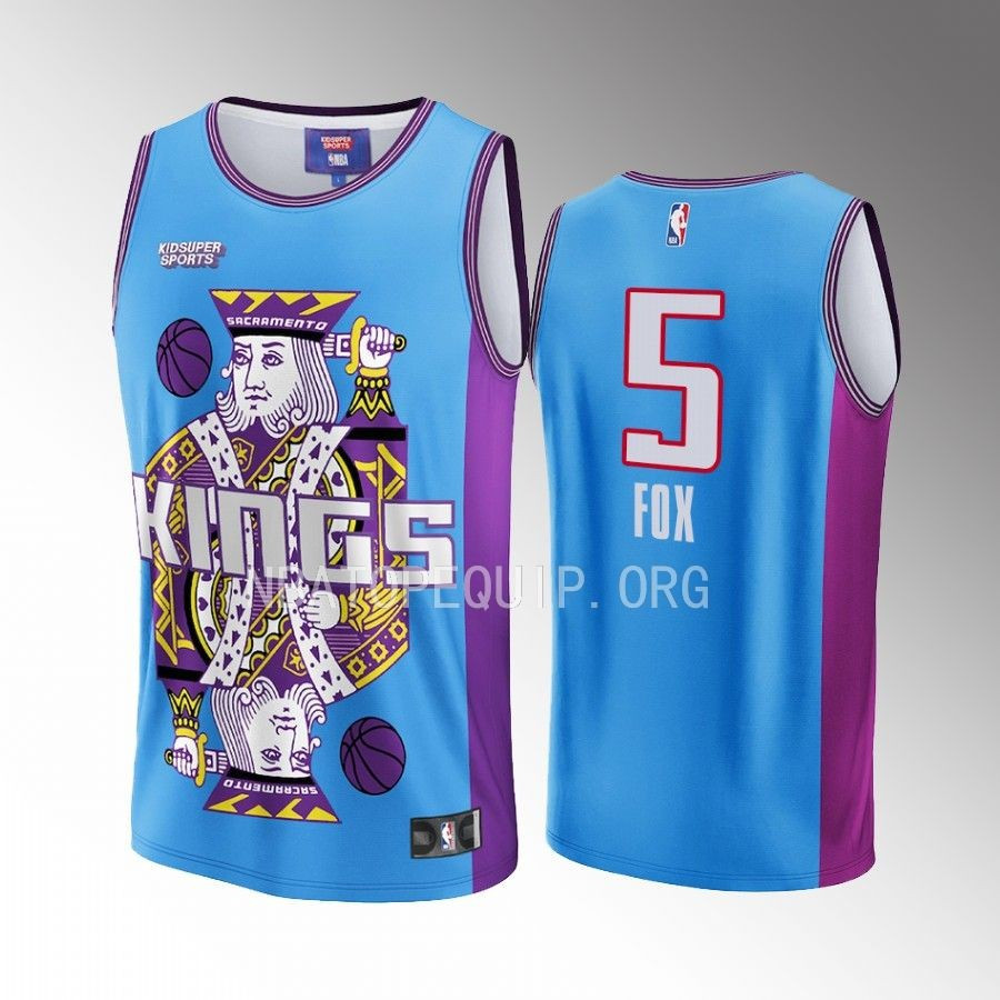 De'Aaron Fox 5 Sacramento Kings NBA & KidSuper Studios Unisex Hometown Basketball Jersey - JS891 