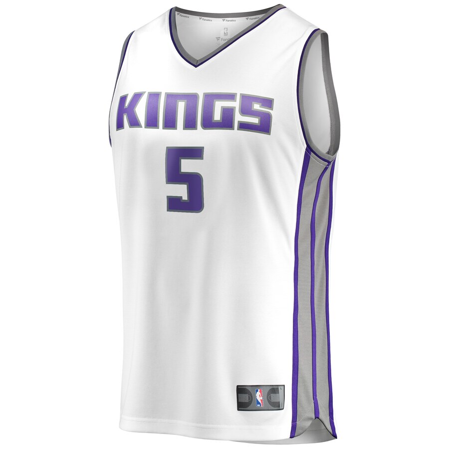 Alternative view of De'aaron Fox Sacramento Kings Fanatics Branded Youth Fast Break Player Replica Basketball Jersey - Association Edition - White