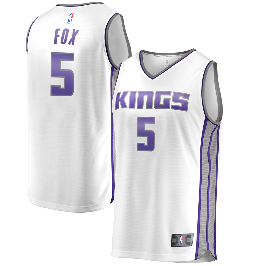 De'aaron Fox Sacramento Kings Fanatics Branded Youth Fast Break Replica Basketball Jersey - Association Edition - White
