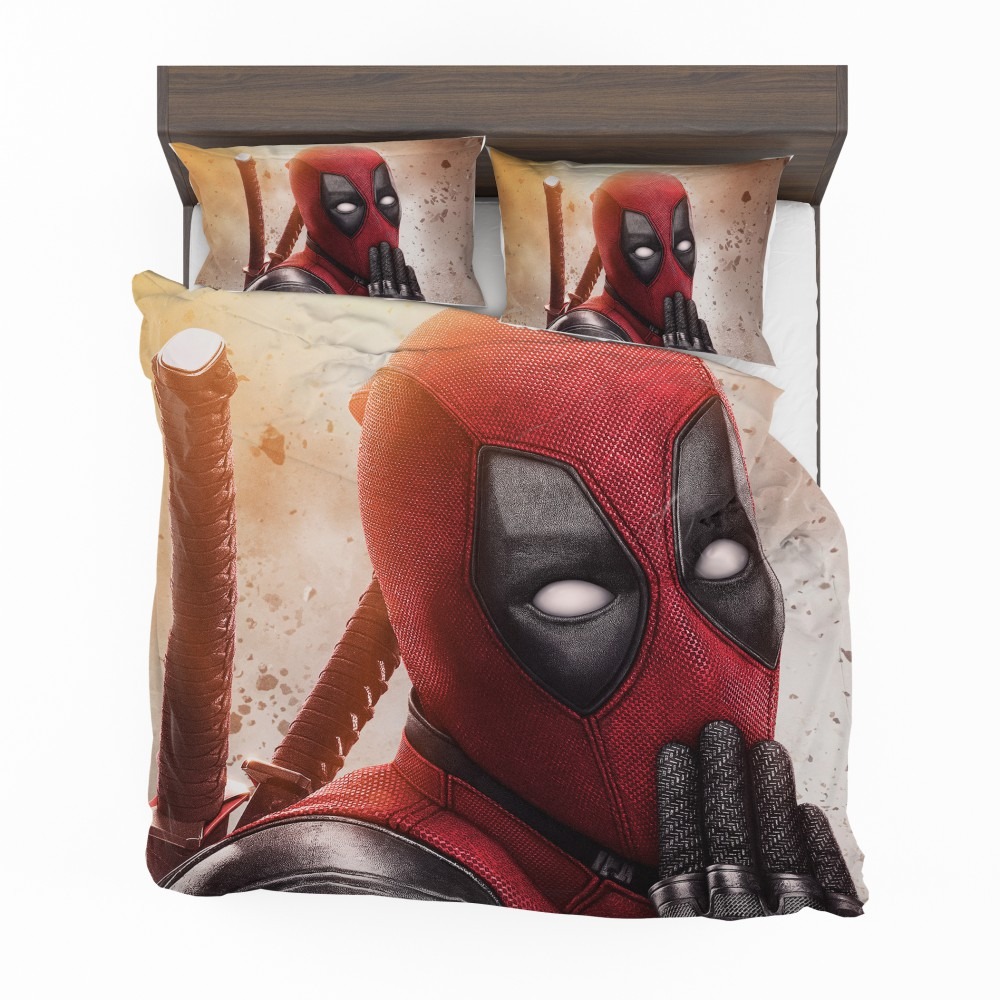 Alternative view of Deadpool 2 Movie Marvel Bedding Set - Custom Bedding Set