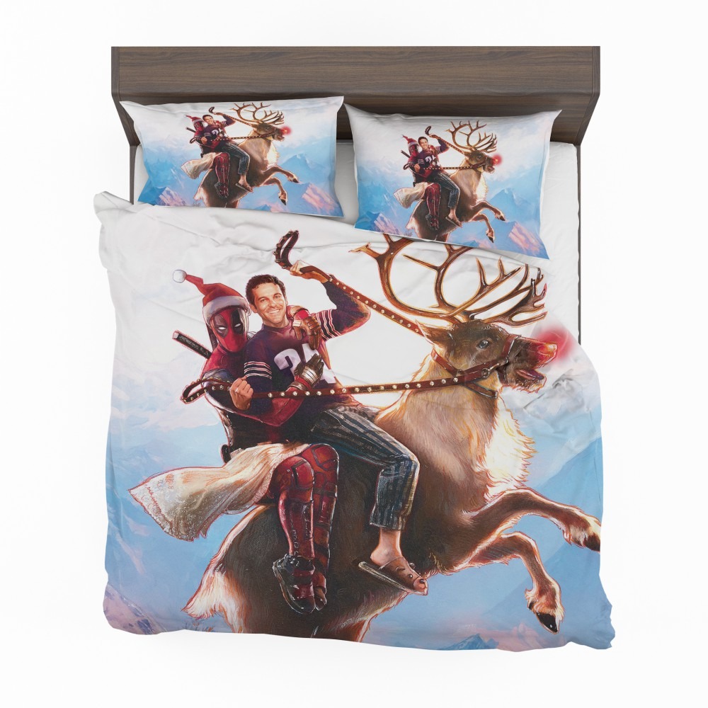 Alternative view of Deadpool 2 Movie Once Upon A Deadpool Bedding Set - Custom Bedding Set