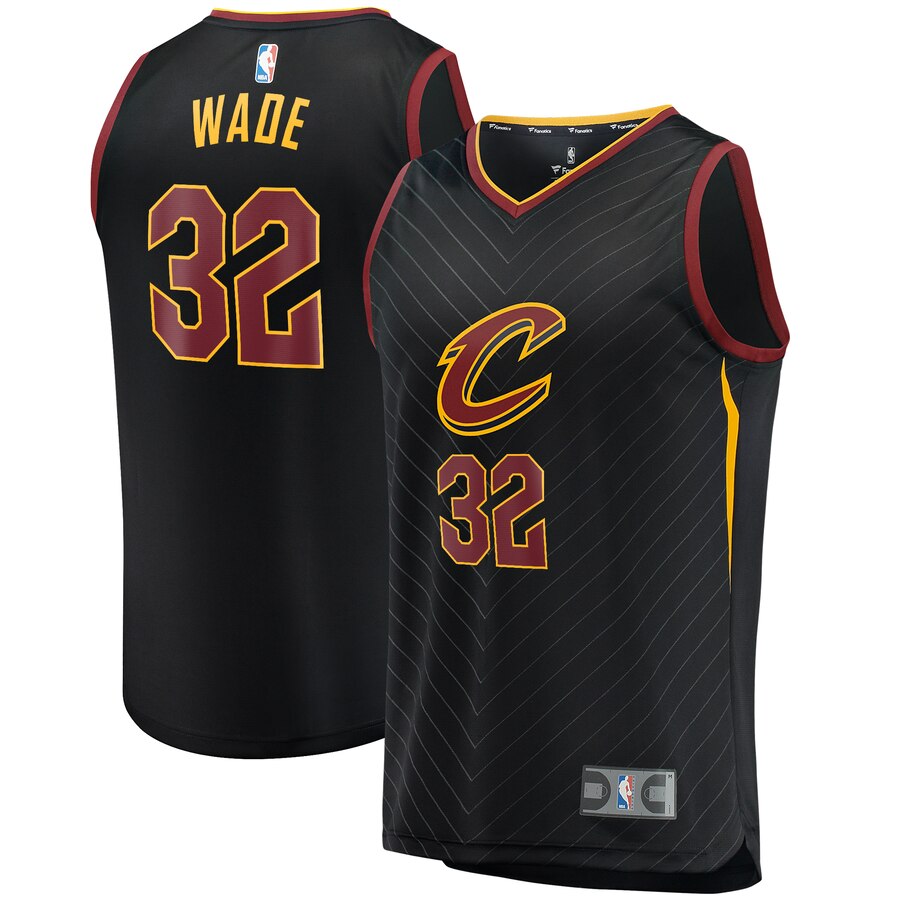 Dean Wade Cleveland Cavaliers Fanatics Branded Fast Break Replica Player Basketball Jersey Black - Statement Edition