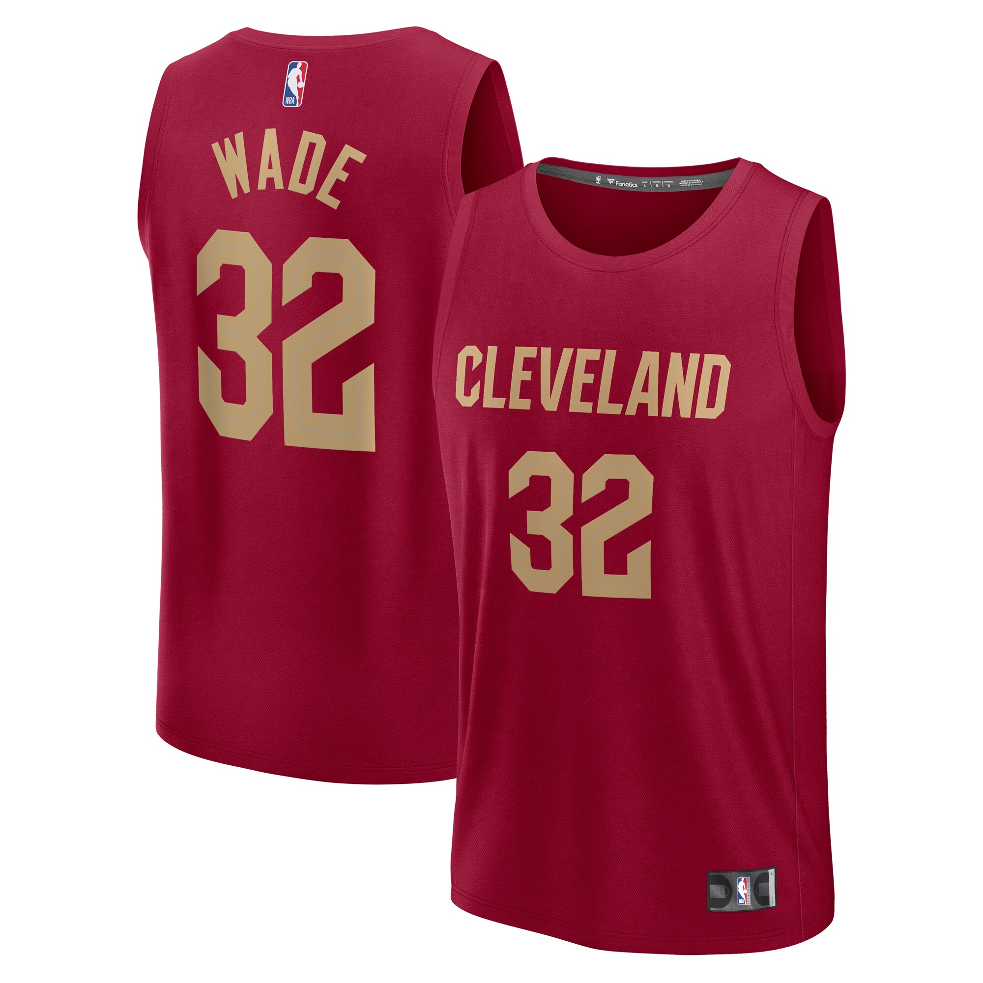 Dean Wade Cleveland Cavaliers Fanatics Fast Break Player Basketball Jersey - Icon Edition - Wine