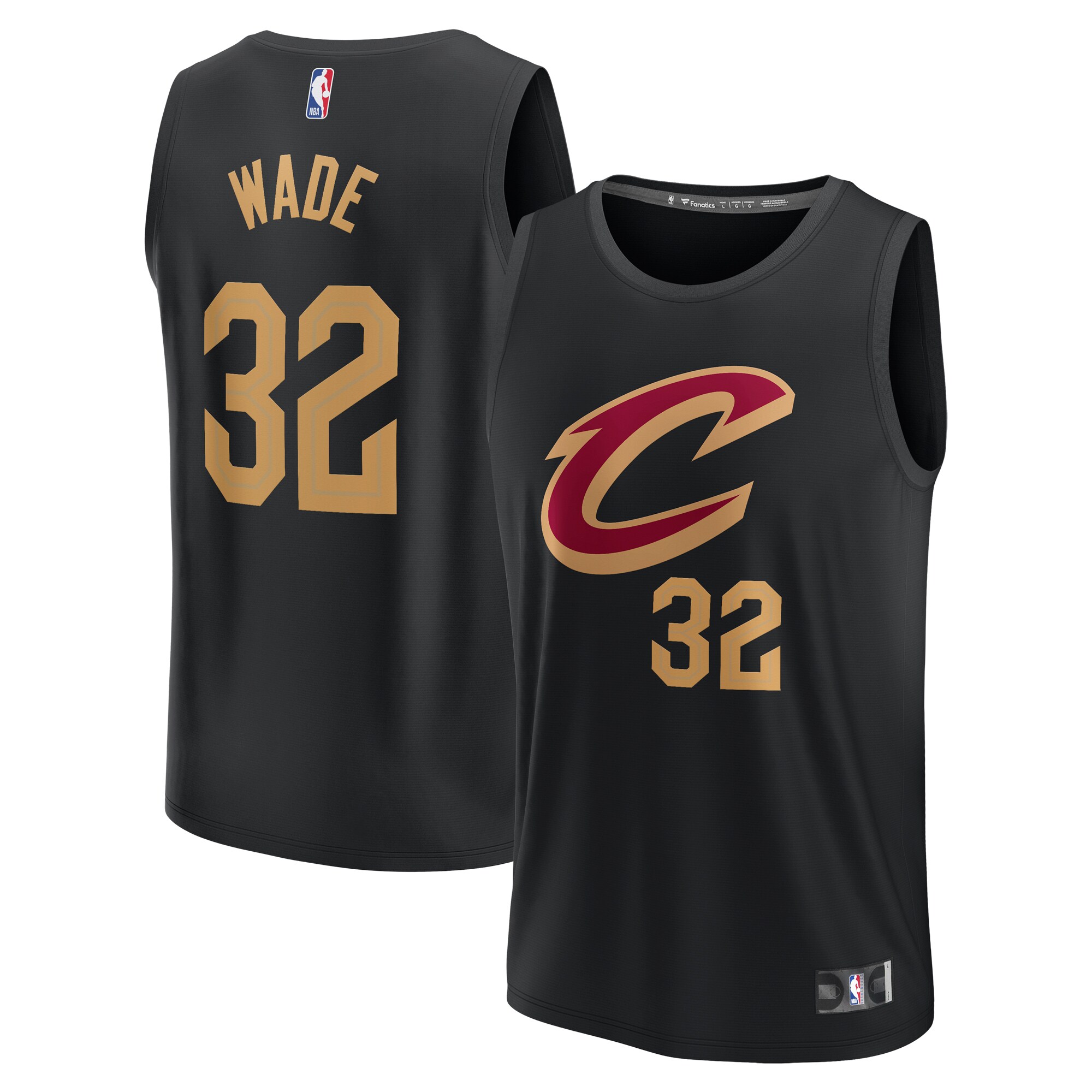 Dean Wade Cleveland Cavaliers Fanatics Youth Fast Break Replica Player Basketball Jersey - Statement Edition - Black