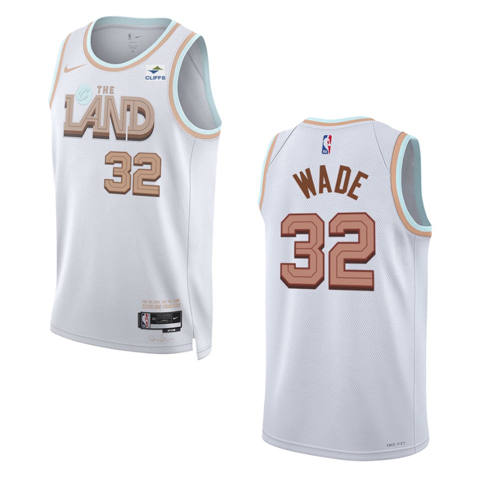 Dean Wade White City Edition 2022-23 Cleveland Cavaliers Swingman Basketball Jersey