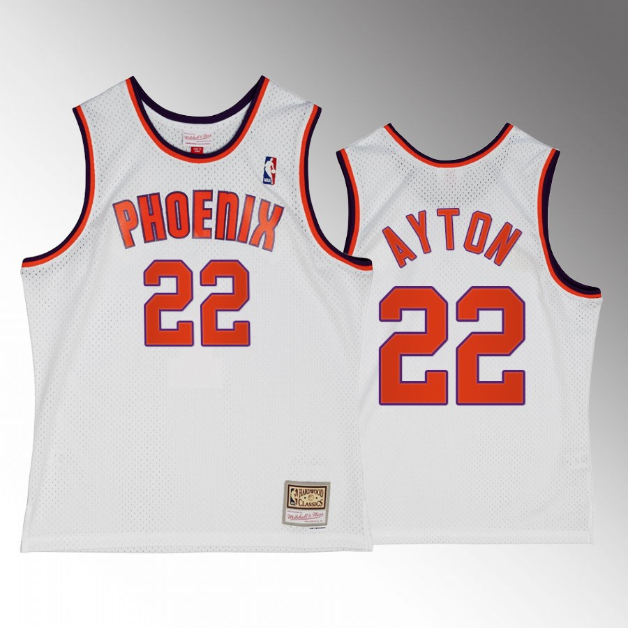 Deandre Ayton 22 Phoenix Suns Alternate White Hardwood Classics Basketball Jersey - JS953 