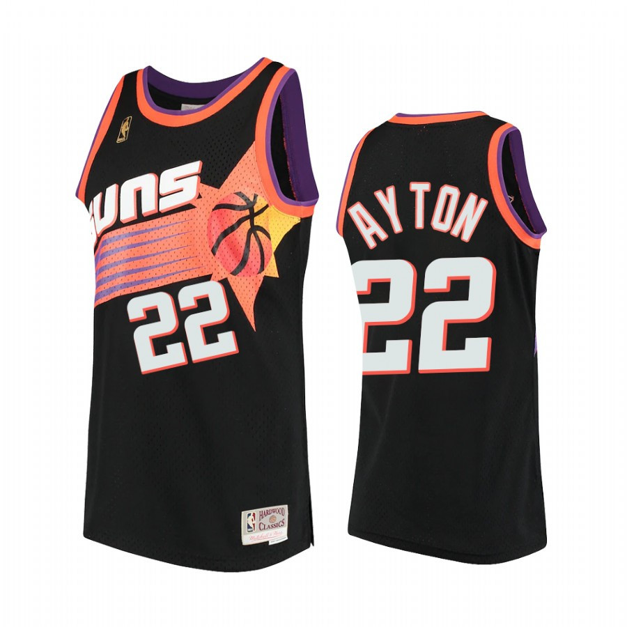 Deandre Ayton 22 Phoenix Suns Hardwood Classics Basketball Jersey Black - JS291 