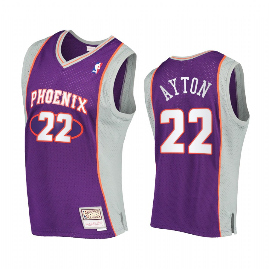 Deandre Ayton 22 Phoenix Suns Hardwood Classics Basketball Jersey Purple - JS541 