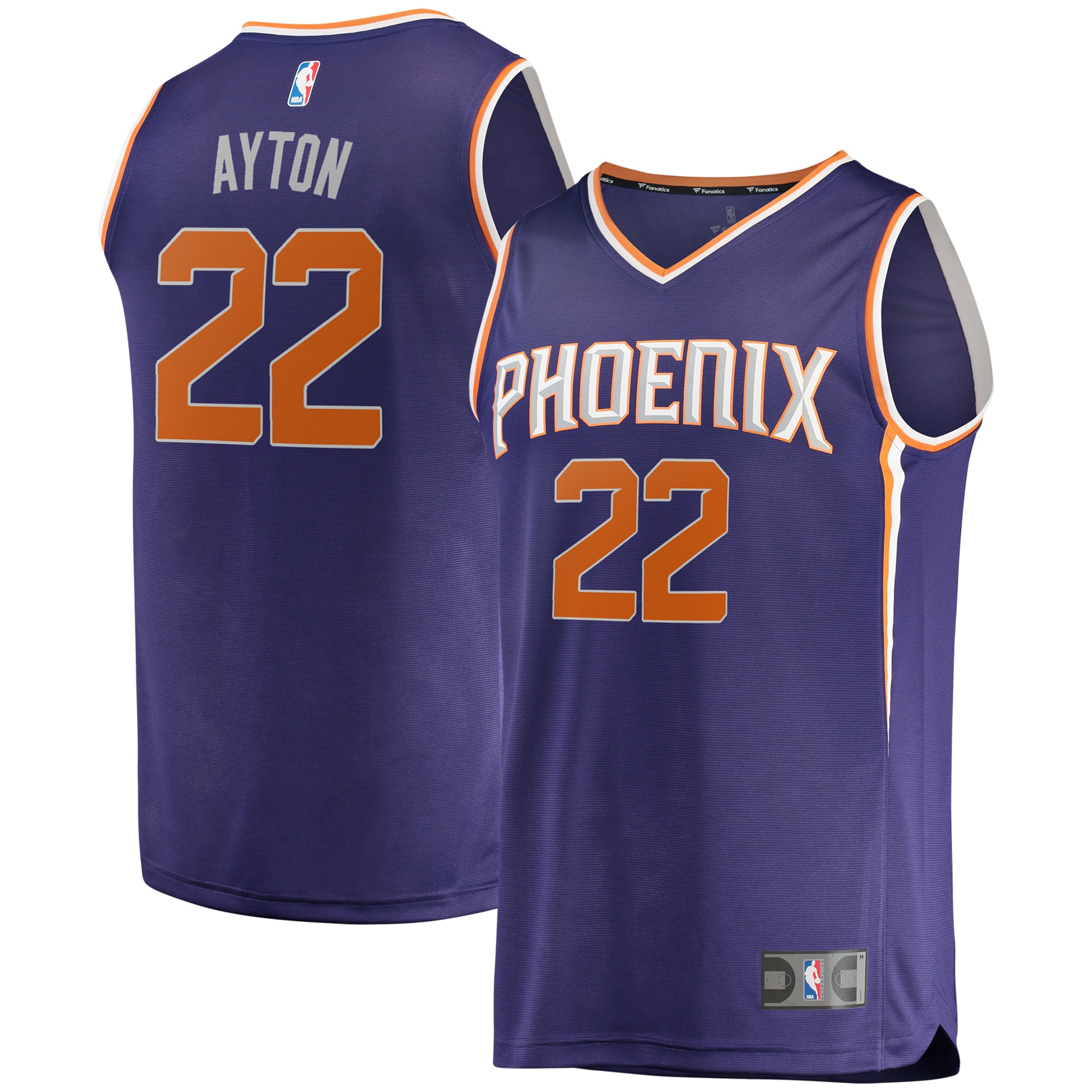 Deandre Ayton Phoenix Suns Fanatics Branded Fast Break Replica Basketball Jersey - Icon Edition - Purple