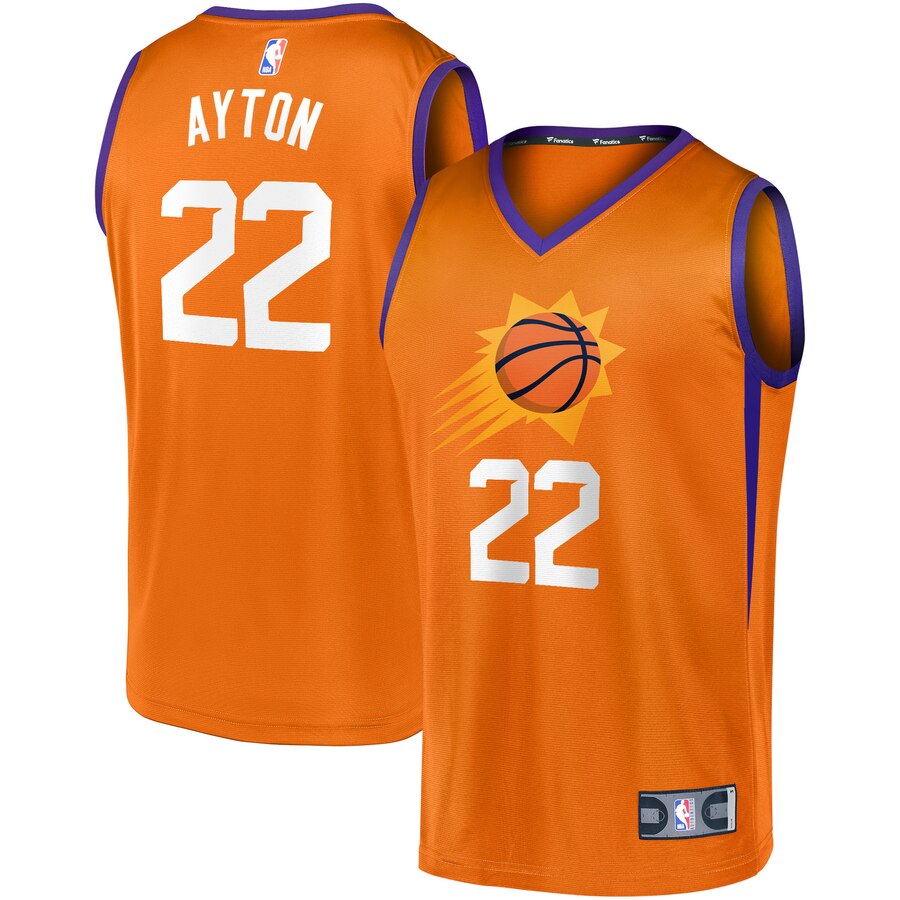 Deandre Ayton Phoenix Suns Fanatics Branded Fast Break Team Replica Basketball Jersey Orange – Statement Edition
