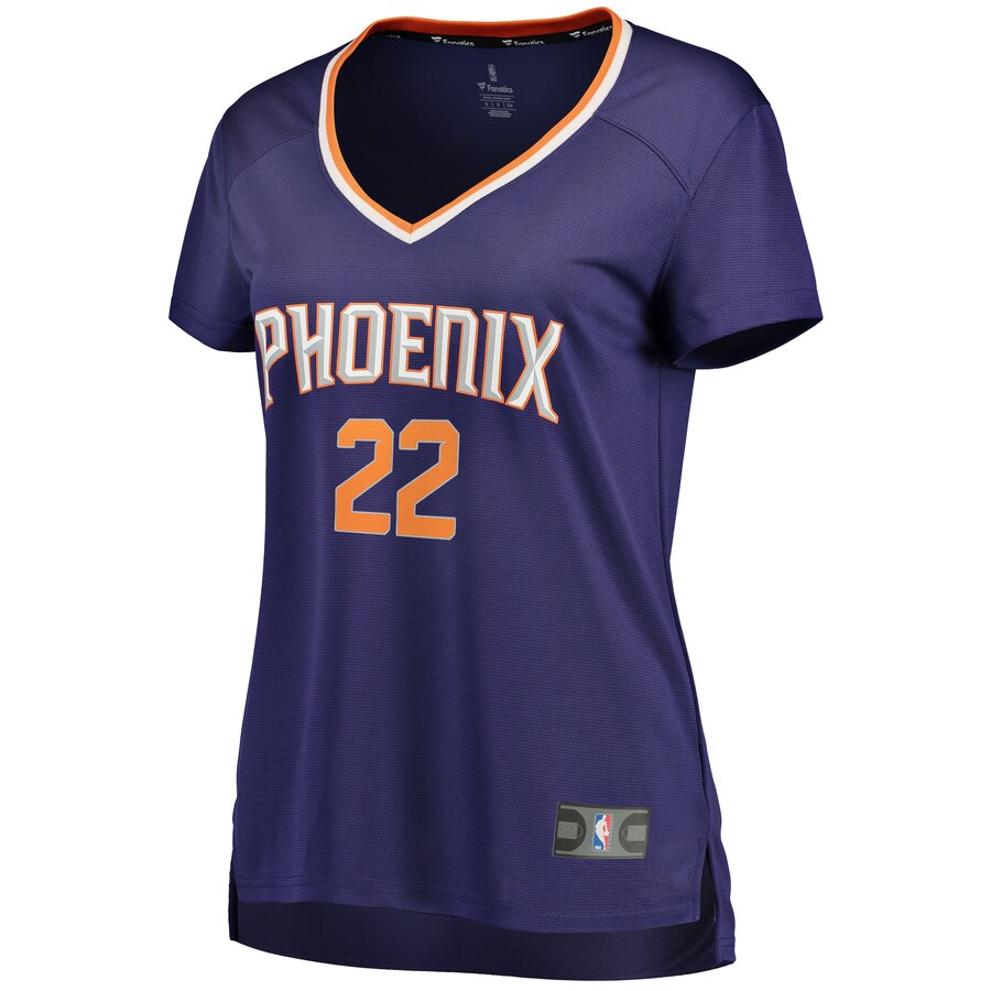 Alternative view of Deandre Ayton Phoenix Suns Fanatics Branded Women's Fast Break Replica Basketball Jersey Purple - Icon Edition