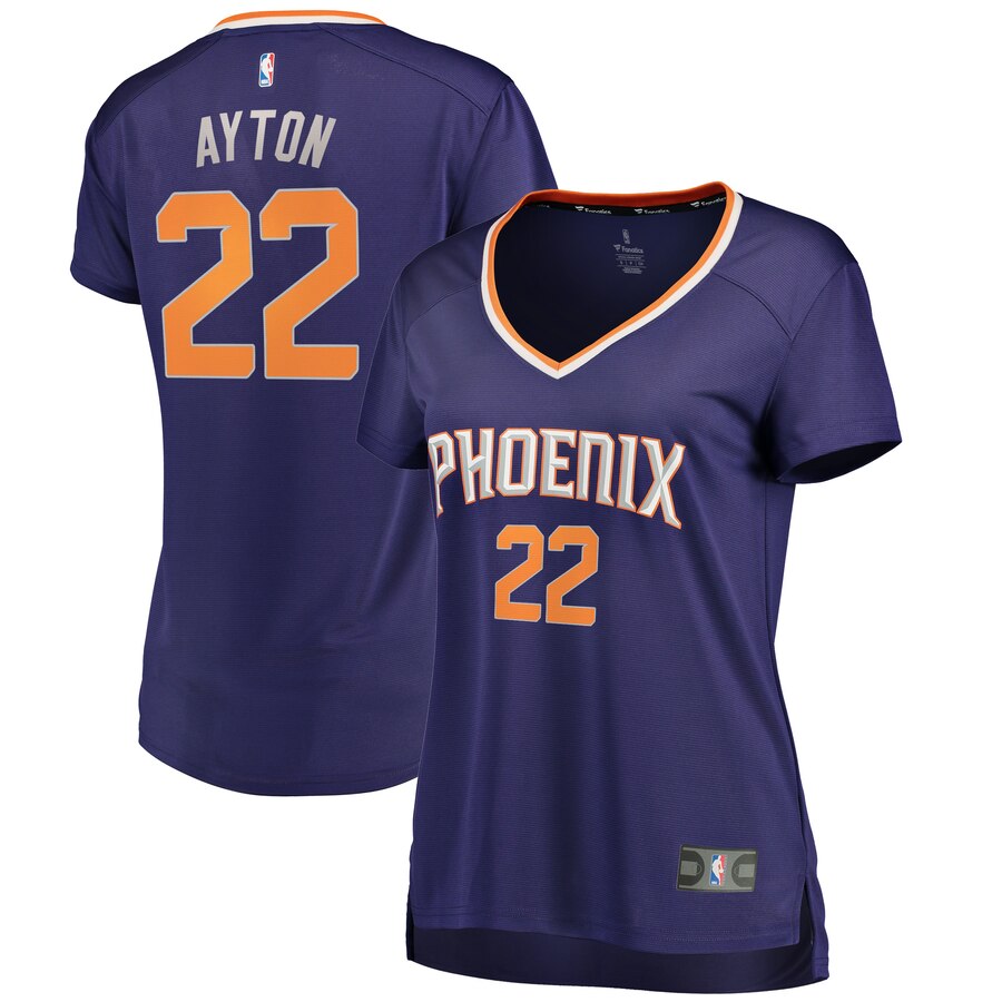 Deandre Ayton Phoenix Suns Fanatics Branded Women's Fast Break Replica Basketball Jersey Purple - Icon Edition