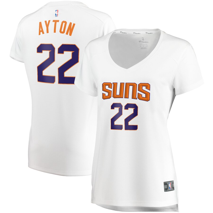 Deandre Ayton Phoenix Suns Fanatics Branded Women's Fast Break Replica Player Basketball Jersey - Association Edition - White
