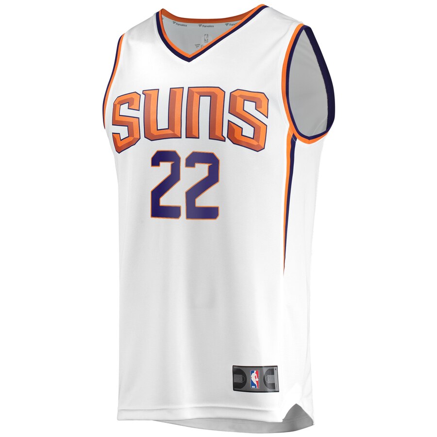 Alternative view of Deandre Ayton Phoenix Suns Fanatics Branded Youth Fast Break Player Replica Basketball Jersey - Association Edition - White