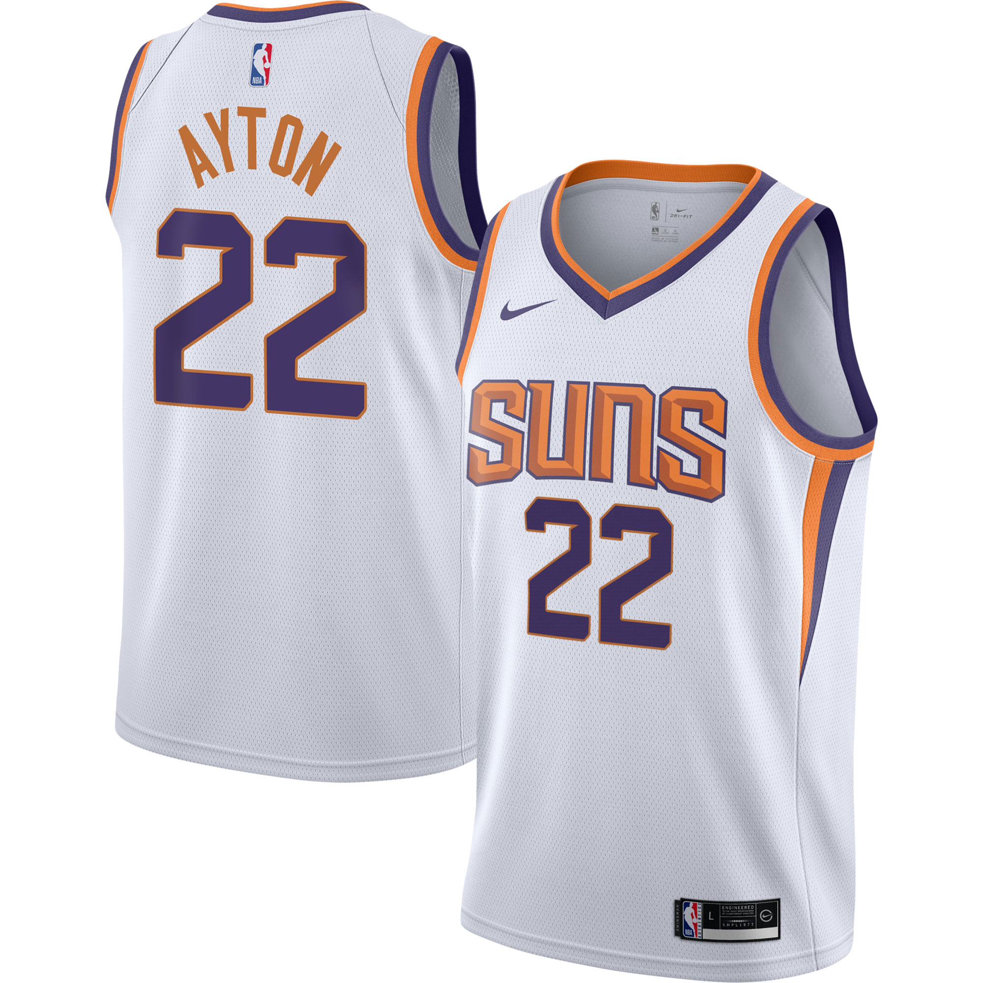 Deandre Ayton Phoenix Suns Youth Swingman Basketball Jersey - Association Edition - White