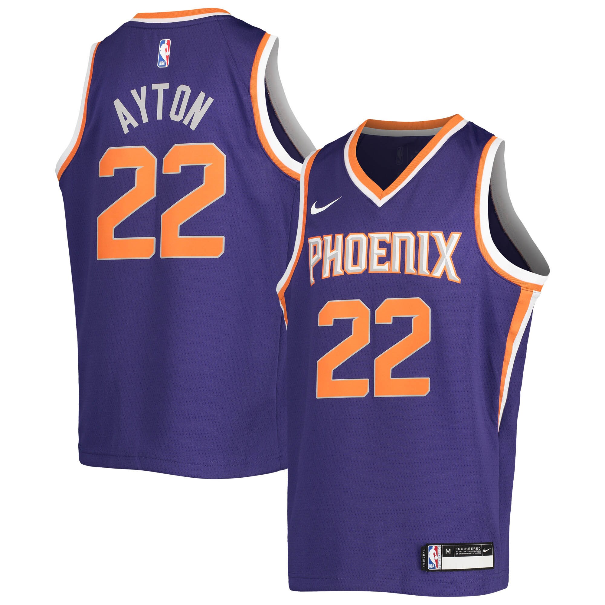 Deandre Ayton Phoenix Suns Youth Swingman Basketball Jersey - Icon Edition - Purple