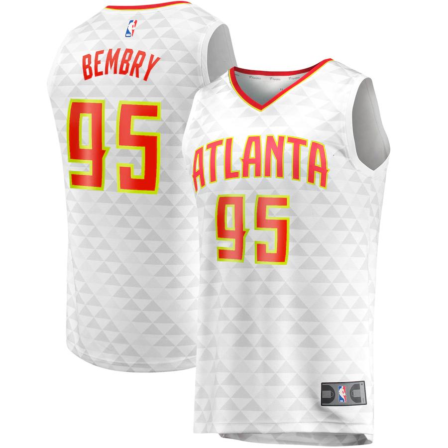 Deandre' Bembry Atlanta Hawks Fanatics Branded Fast Break Player Replica Basketball Jersey - Association Edition - White
