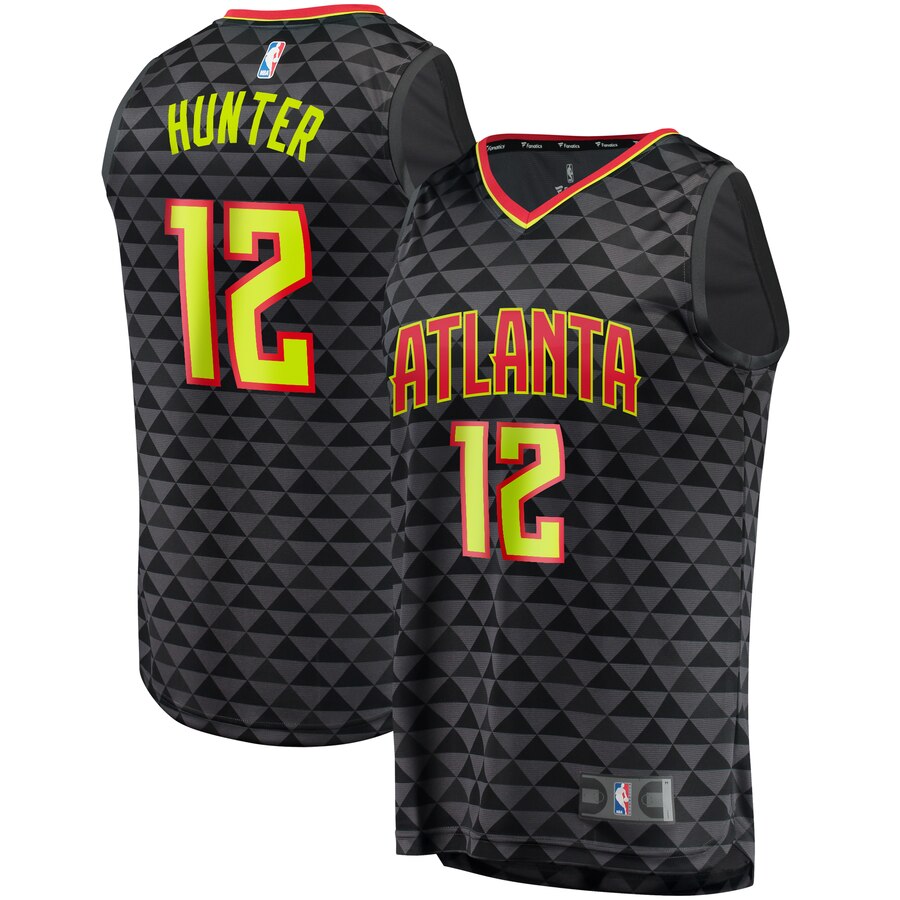 De'andre Hunter Atlanta Hawks Fanatics Branded Fast Break Replica Basketball Jersey Black - Icon Edition