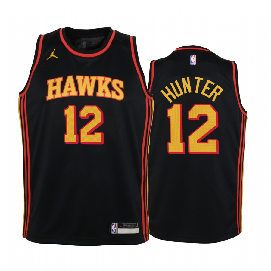 De'andre Hunter Atlanta Hawks Youth Black Statement Basketball Jersey Jumpman