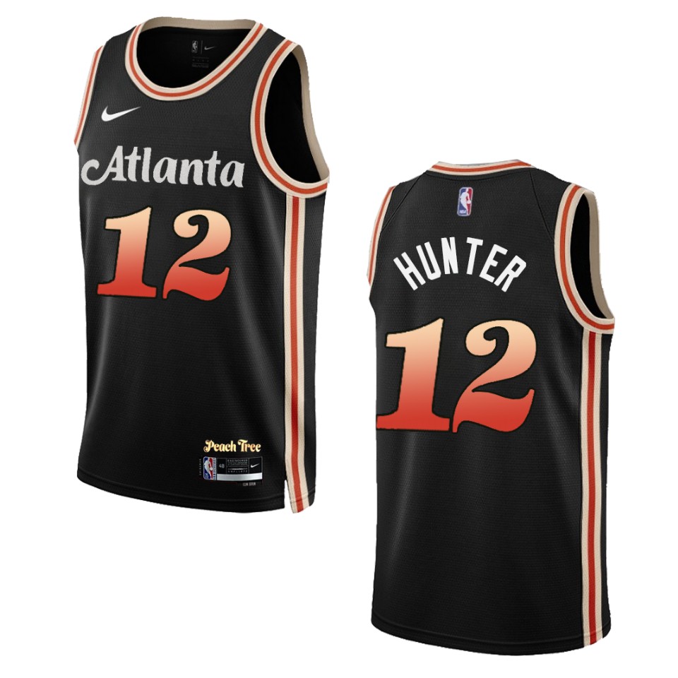 De'andre Hunter Black City Edition 2022-23 Atlanta Hawks Swingman Basketball Jersey