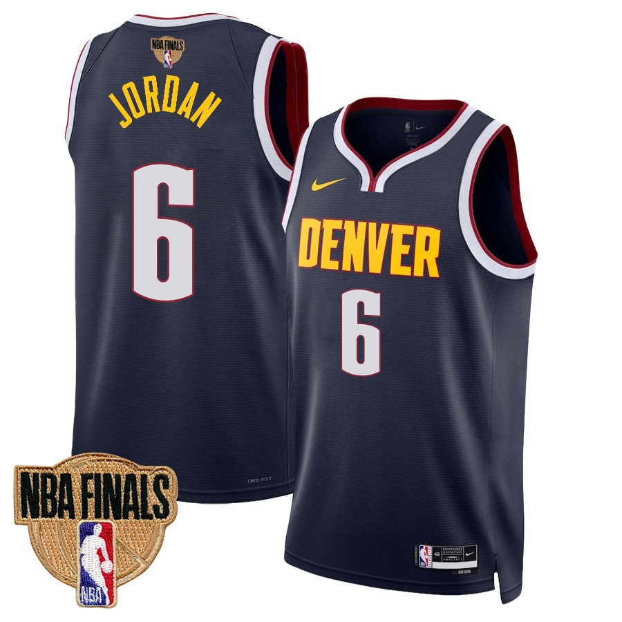 DeAndre Jordan 6 Denver Nuggets Final Champions 2023 Swingman YOUTH Basketball Jersey - Black - JS146 