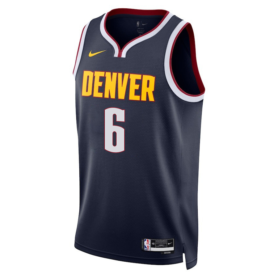 Alternative view of DeAndre Jordan 6 Denver Nuggets Final Champions 2023 Swingman YOUTH Basketball Jersey - Black - JS146 