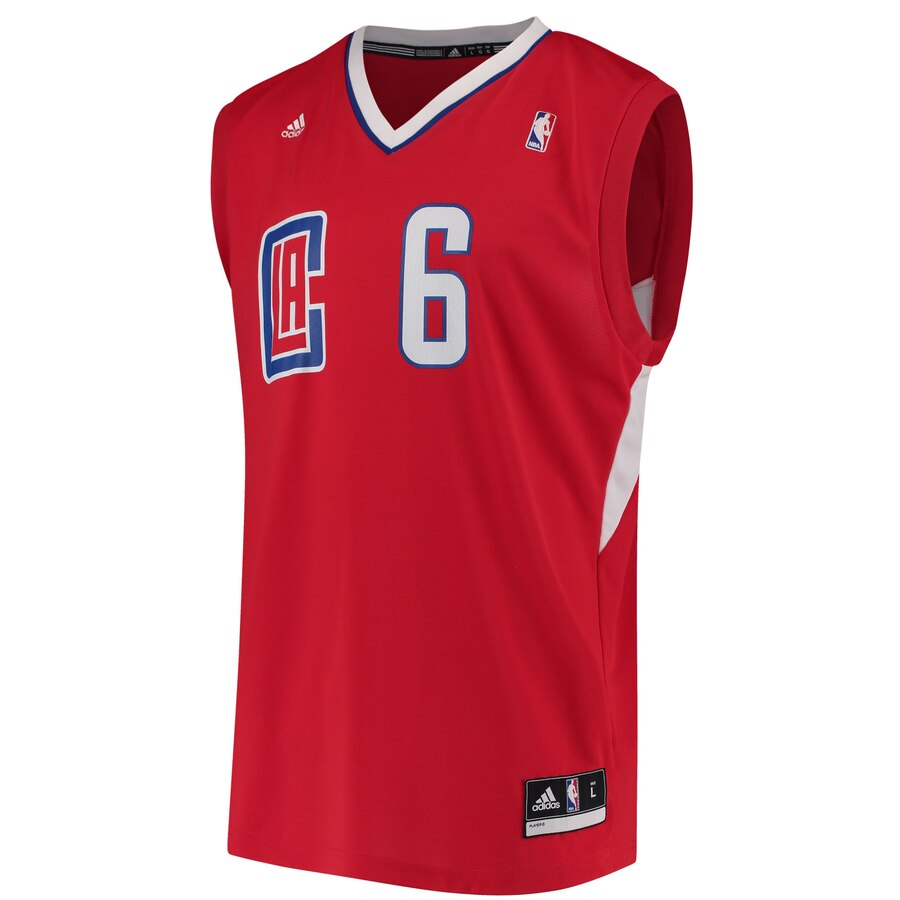 Alternative view of Deandre Jordan La Clippers Adidas Replica Jersey - Red