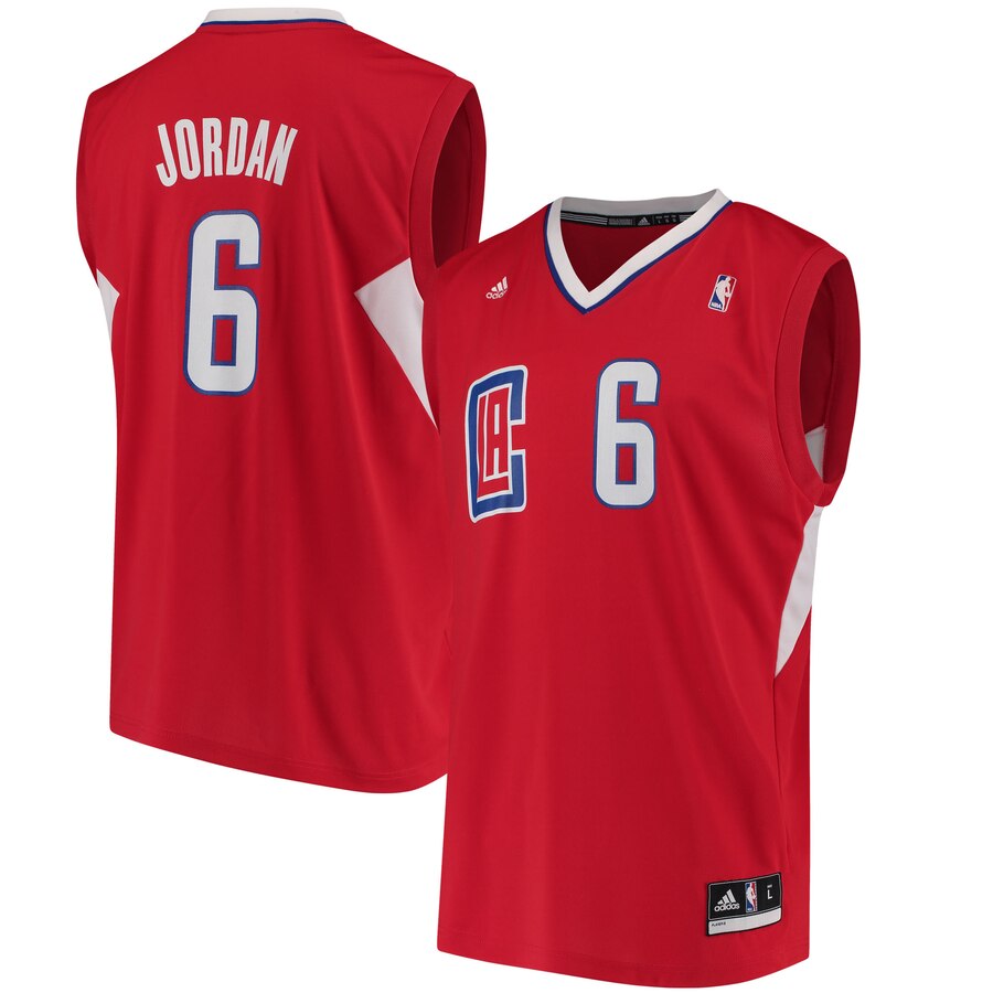 Deandre Jordan La Clippers Adidas Replica Jersey - Red