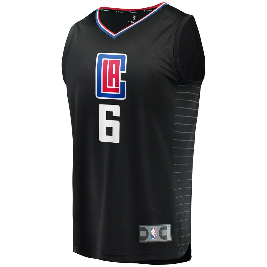 Alternative view of Deandre Jordan La Clippers Fanatics Branded Youth Fast Break Replica Jersey Black - Statement Edition