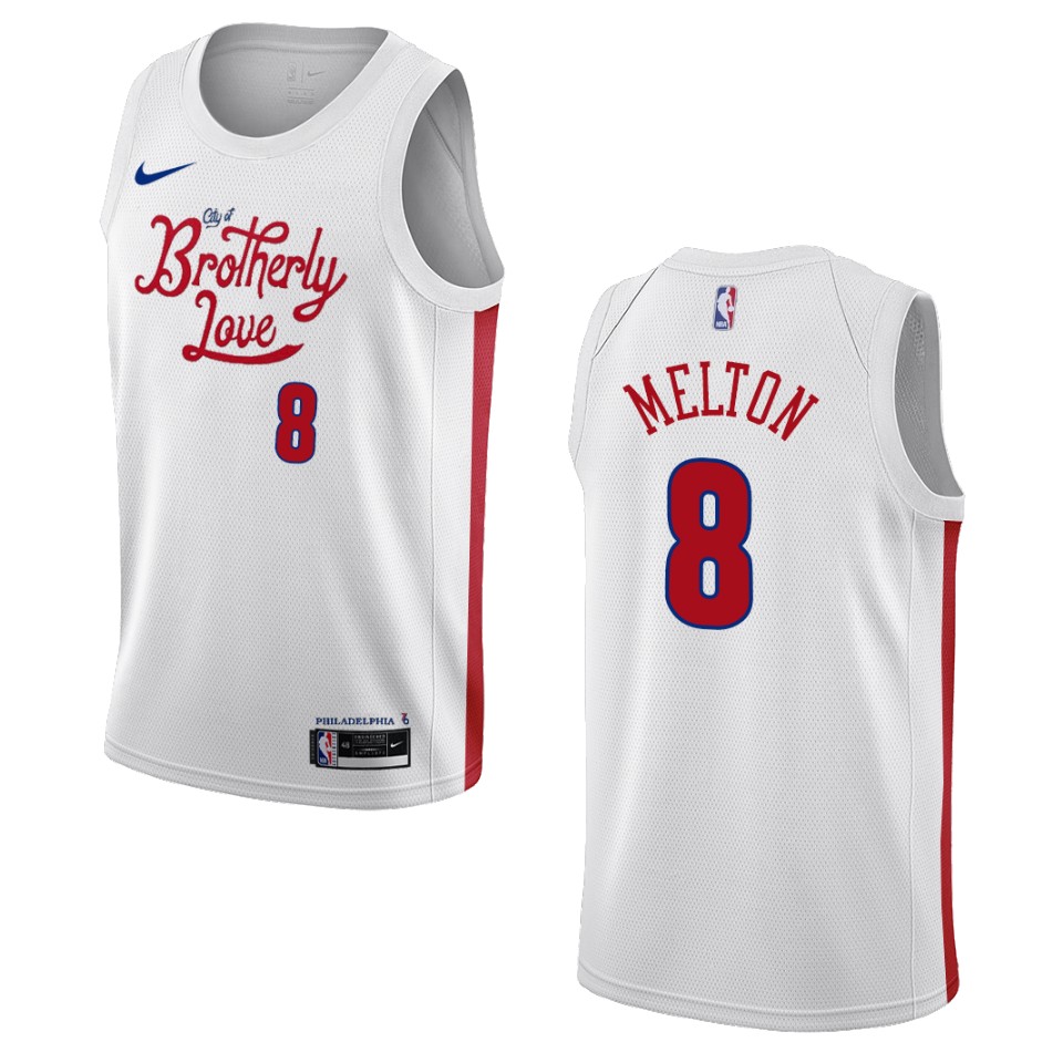 De'anthony Melton City Edition Philadelphia 76ers 2022-23 White Swingman Basketball Jersey