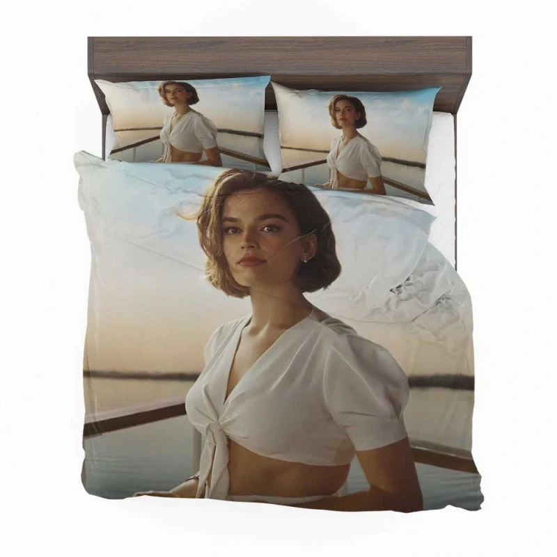 Alternative view of Death On The Nile Movie Emma Mackey Bedding Set - Custom Bedding Set