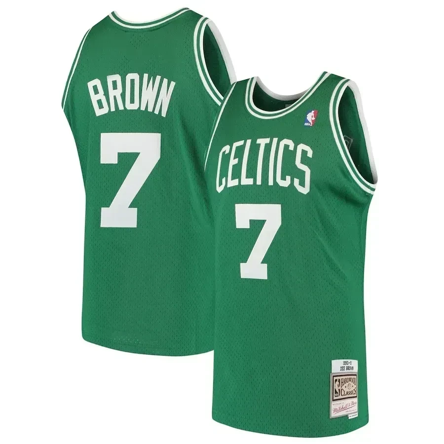 Dee Brown Boston Celtics Mitchell & Ness 1985-86 Hardwood Classics Swingman Basketball Jersey - Kelly Green - JS306
