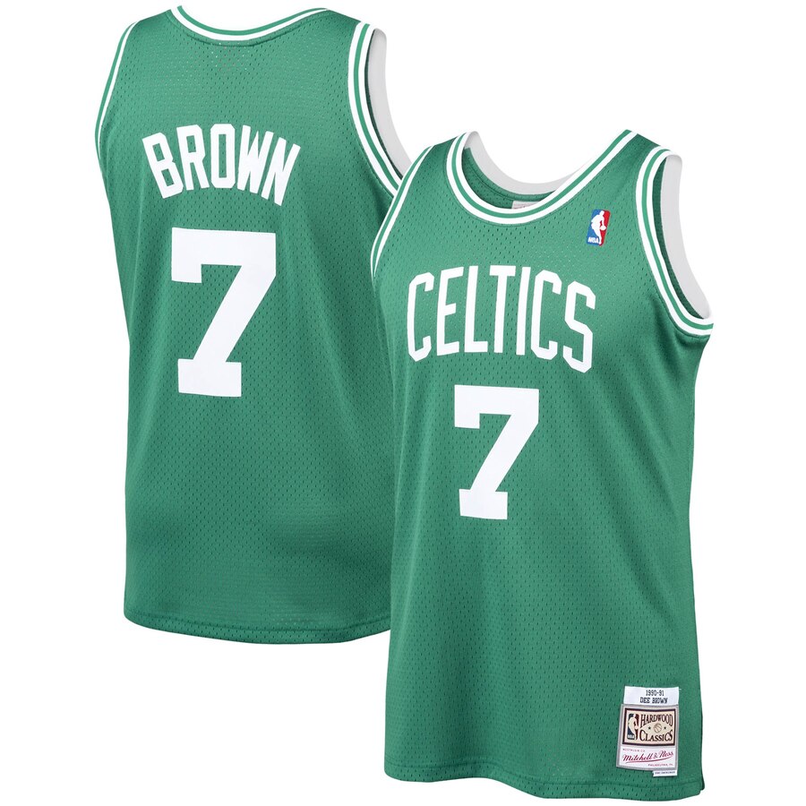 Dee Brown Boston Celtics Mitchell & Ness 1990-91 Hardwood Classics Swingman Player Basketball Jersey - Kelly Green