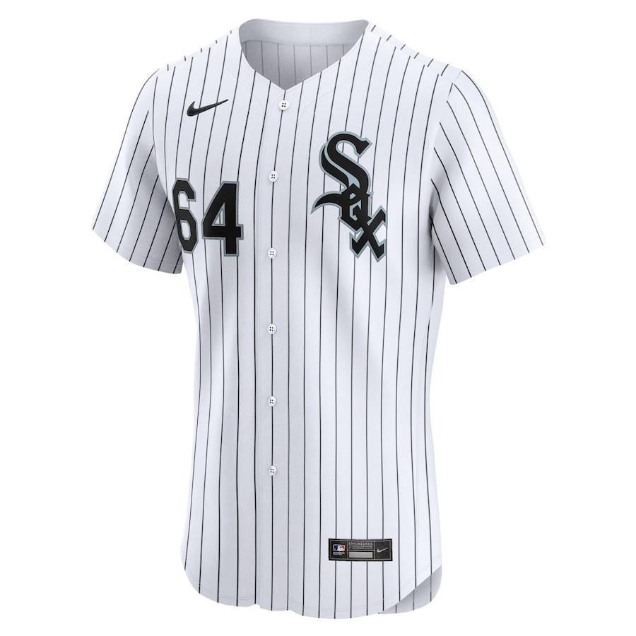 Alternative view of Deivi Garcia 64 Chicago White Sox Home Elite Player Men Baseball Jersey - White