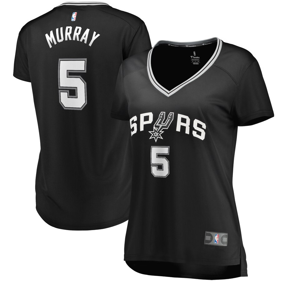 Dejounte Murray San Antonio Spurs Fanatics Branded Women's Fast Break Replica Player Basketball Jersey - Icon Edition - Black