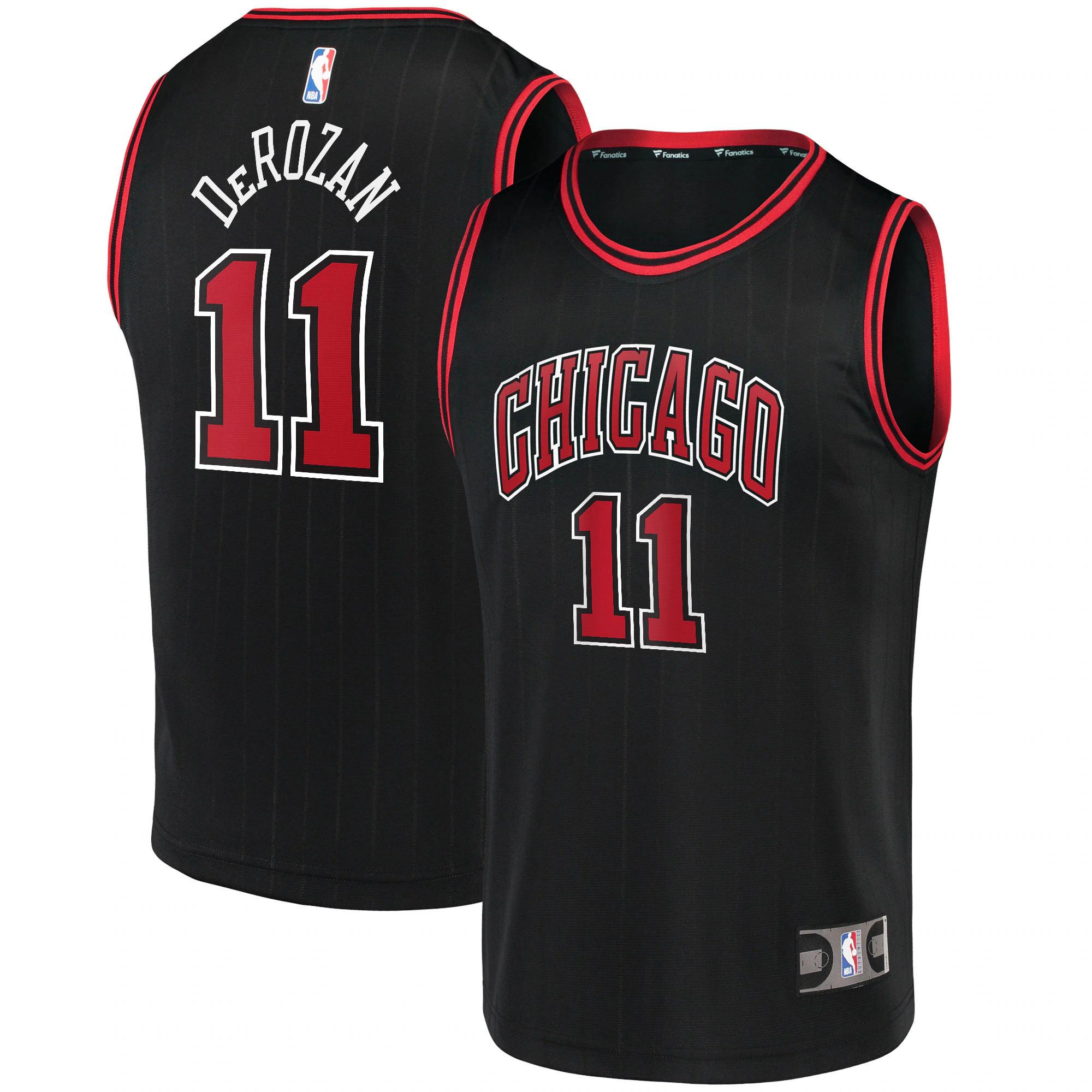 Demar Derozan Chicago Bulls Fanatics Branded Youth 2021/22 Fast Break Replica Player Basketball Jersey - Statement Edition - Black