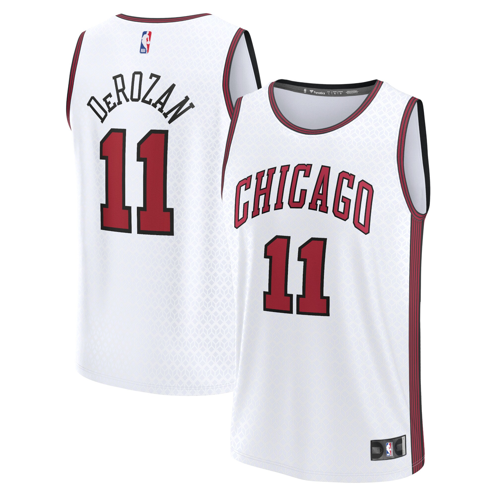 Demar Derozan Chicago Bulls Fanatics Fastbreak Basketball Jersey - City Edition - White