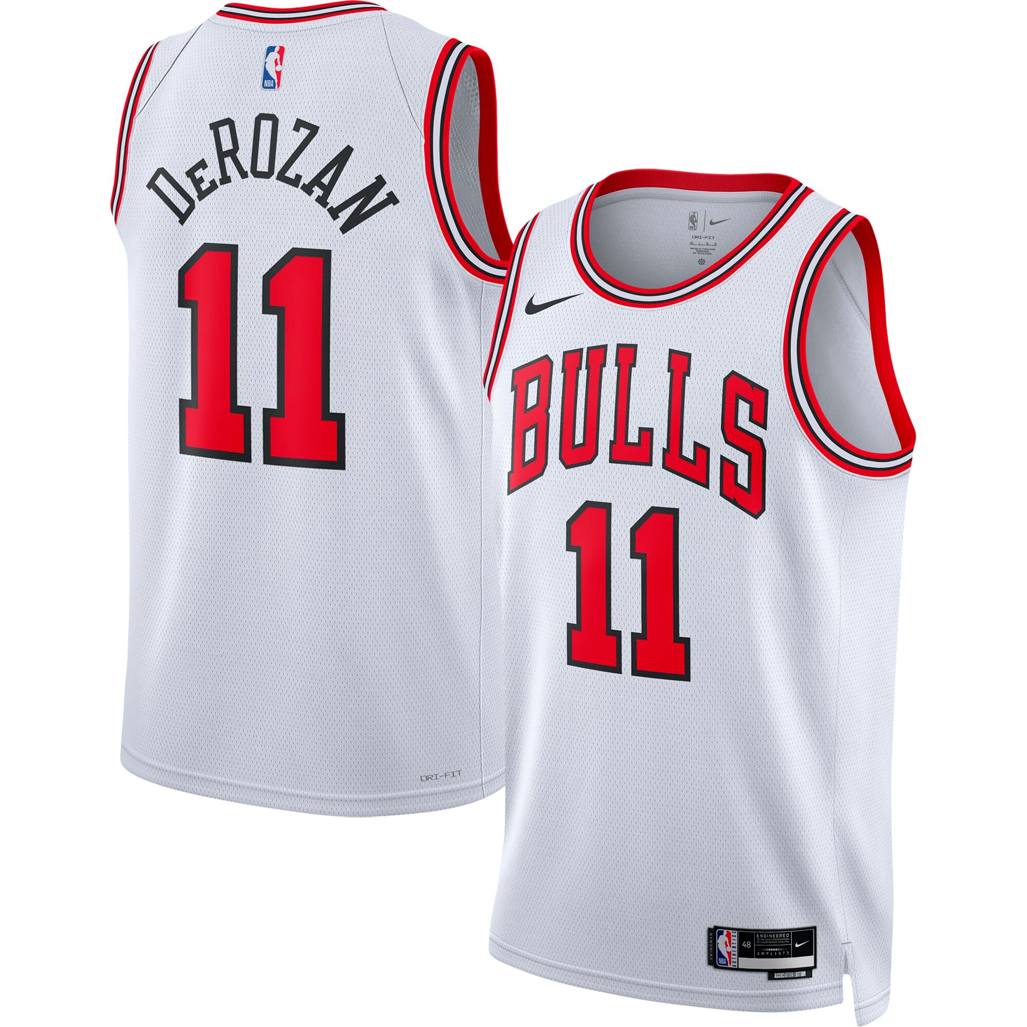 Demar Derozan Chicago Bulls Unisex 2022/23 Swingman Player Basketball Jersey White - Association Edition