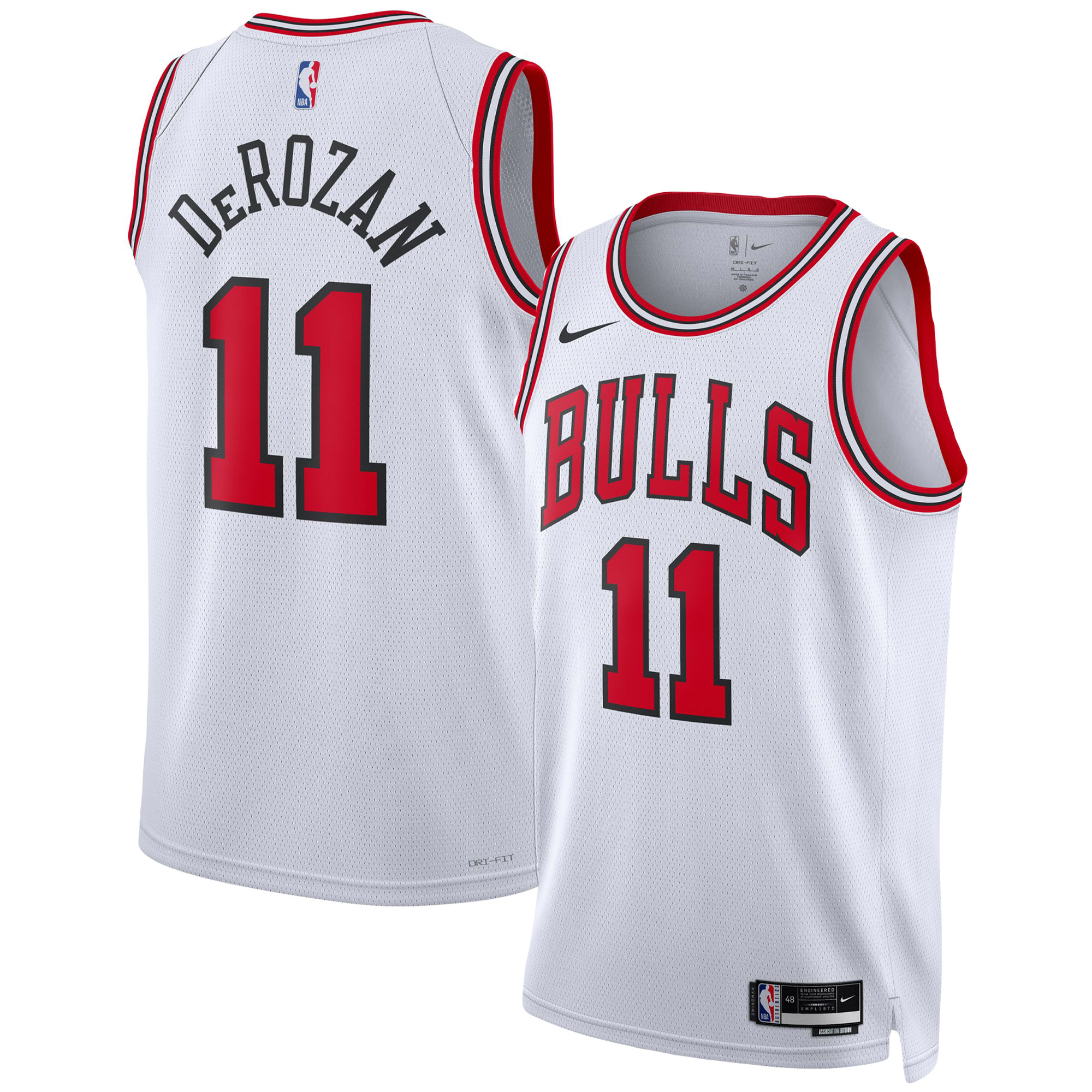 Demar Derozan Chicago Bulls Unisex Swingman Basketball Jersey – Association Edition – White