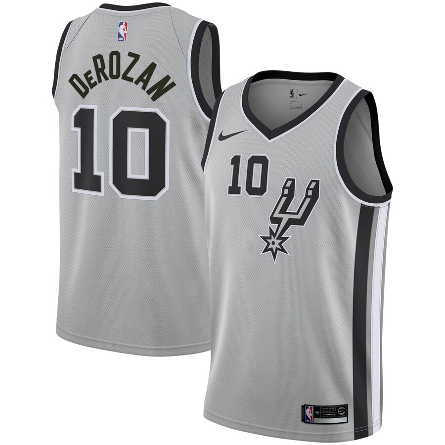 Demar Derozan San Antonio Spurs 2019/2020 Swingman Basketball Jersey - Statement Edition - Gray