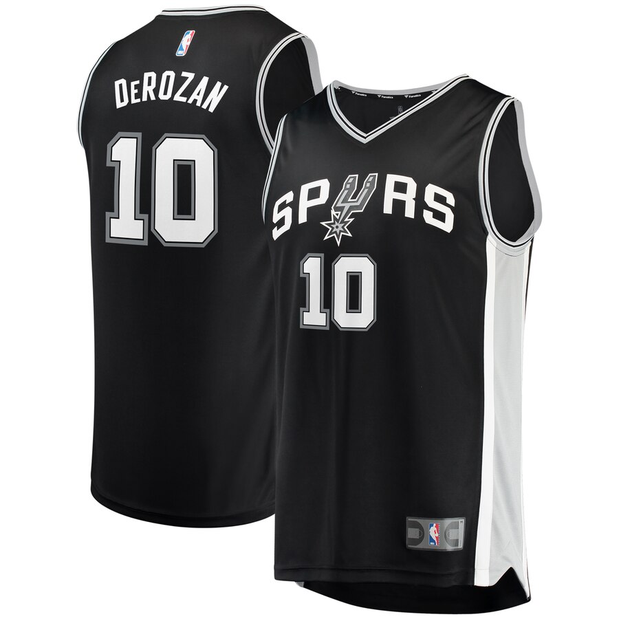 Demar Derozan San Antonio Spurs Fanatics Branded Fast Break Replica Basketball Jersey - Icon Edition - Black