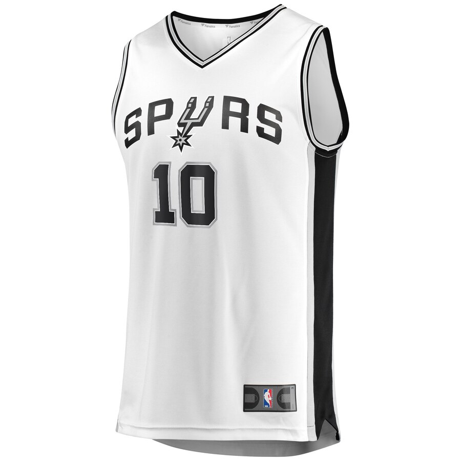 Alternative view of Demar Derozan San Antonio Spurs Fanatics Branded Fast Break Replica Player Basketball Jersey - White - Association Edition