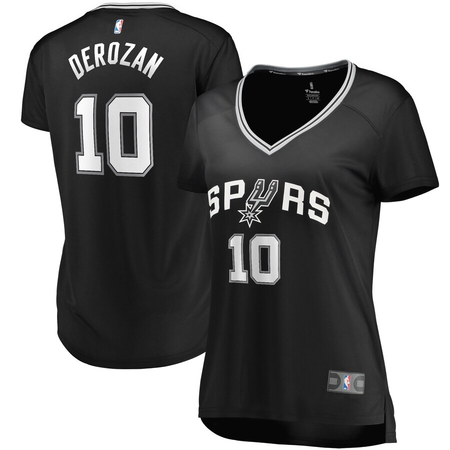 Demar Derozan San Antonio Spurs Fanatics Branded Women's Fast Break Replica Player Basketball Jersey - Icon Edition - Black