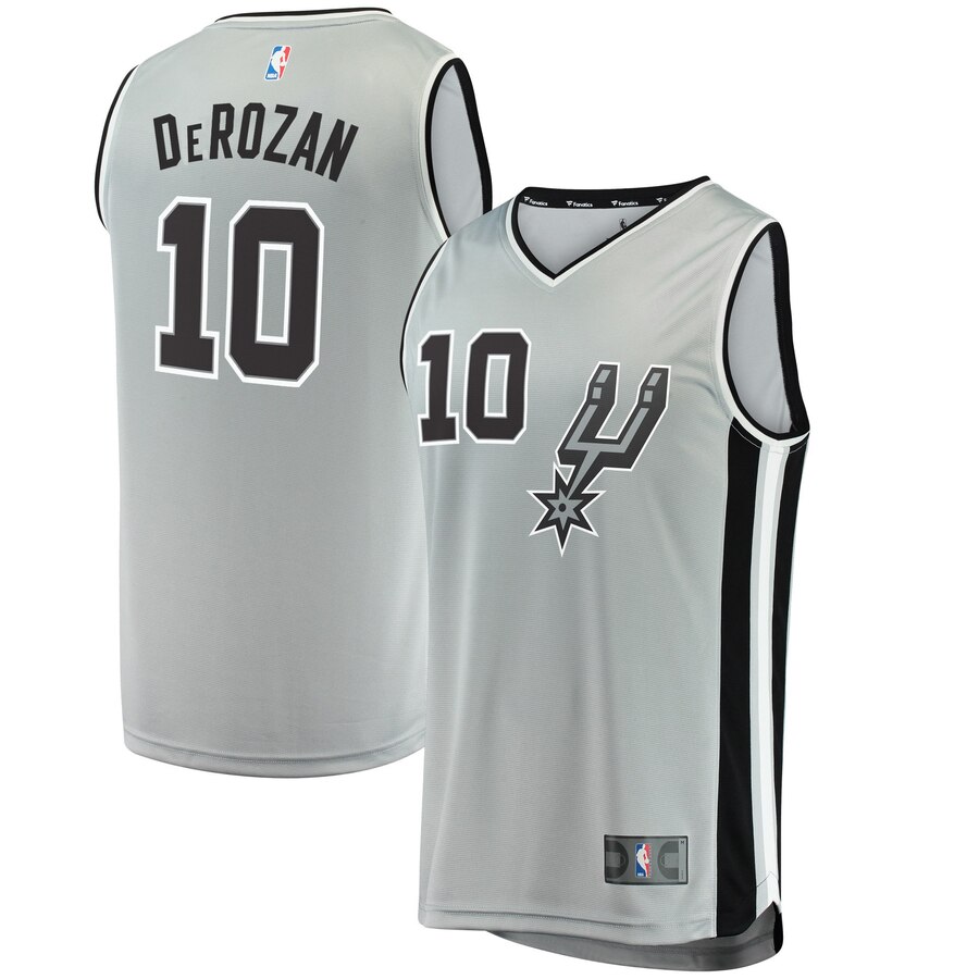 Demar Derozan San Antonio Spurs Fanatics Branded Youth Fast Break Basketball Jersey - Statement Edition - Silver