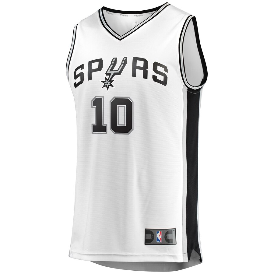 Alternative view of Demar Derozan San Antonio Spurs Fanatics Branded Youth Fast Break Player Replica Basketball Jersey - Association Edition - White