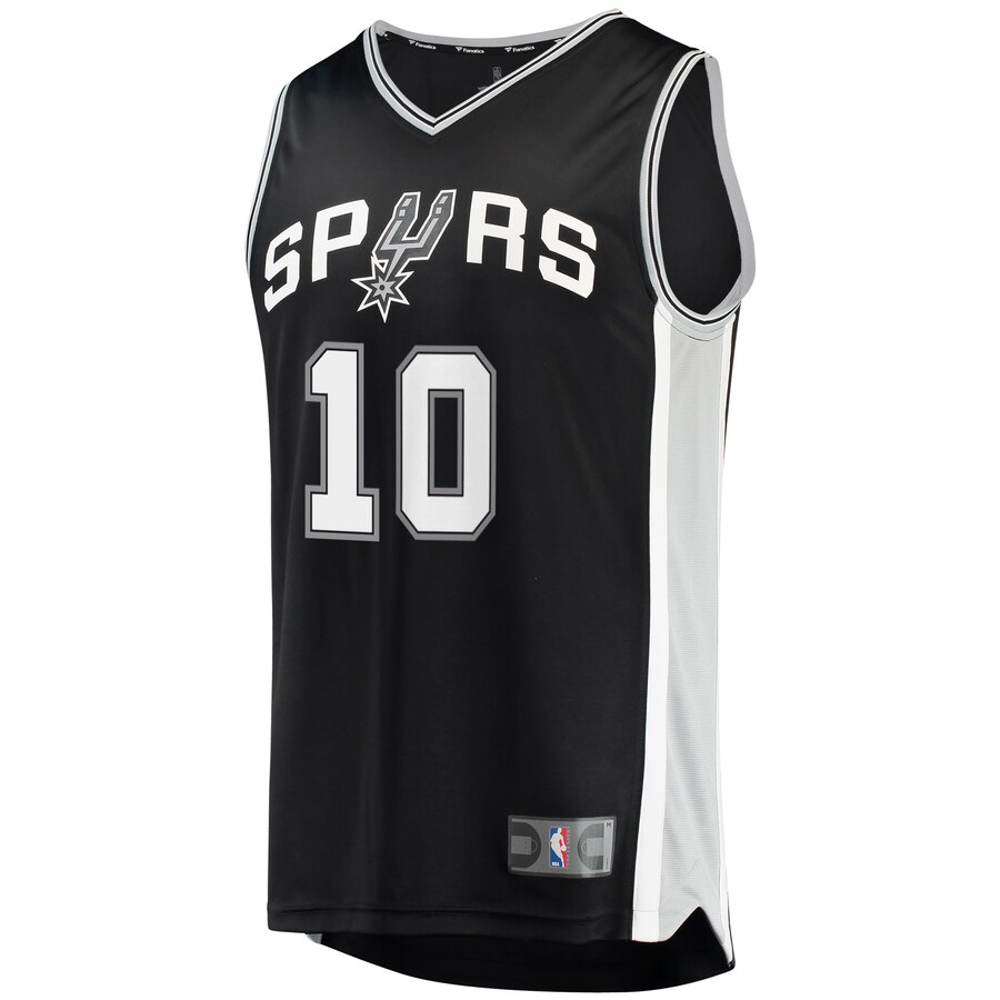 Alternative view of Demar Derozan San Antonio Spurs Fanatics Branded Youth Fast Break Replica Basketball Jersey Black - Icon Edition