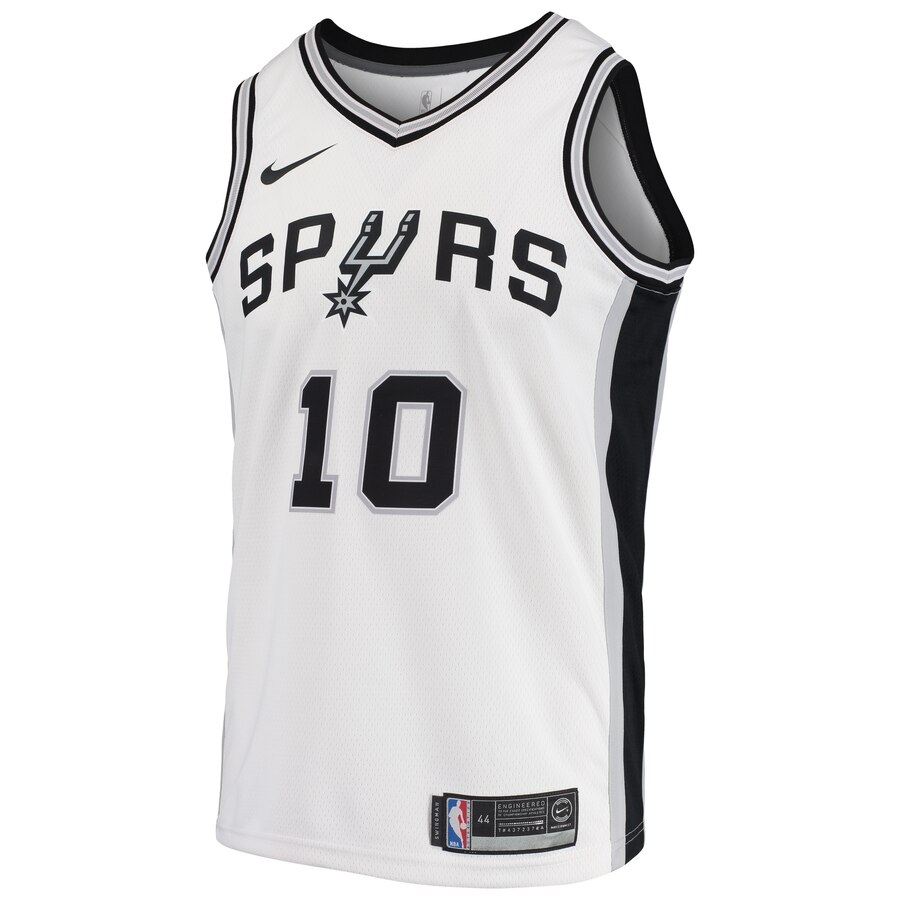 Alternative view of Demar Derozan San Antonio Spurs Swingman Basketball Jersey - Association Edition - White